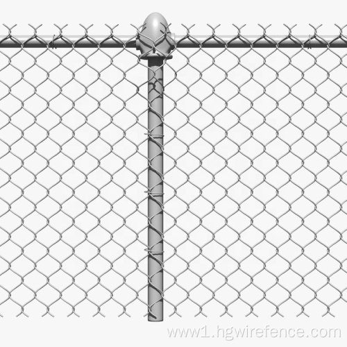 PVC Coated Beautiful Garden House Chain Link Fence